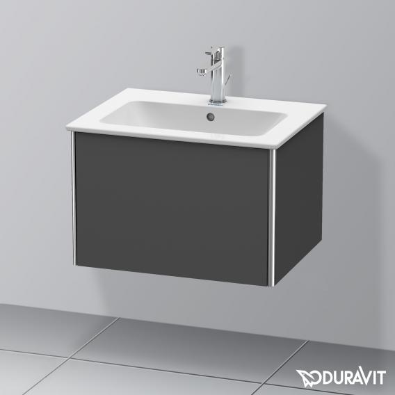 Duravit XSquare 梳妝台，附 1 個拉出式隔層，霧面石墨