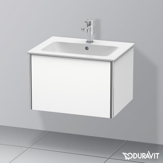 Duravit XSquare vanity unit with 1 pull-out compartment matt white