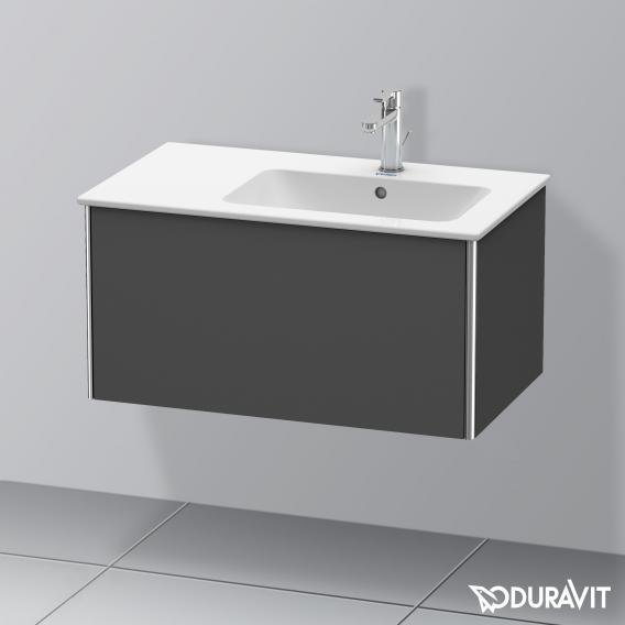 Duravit XSquare 梳妝台，附 1 個拉出式隔層，霧面石墨