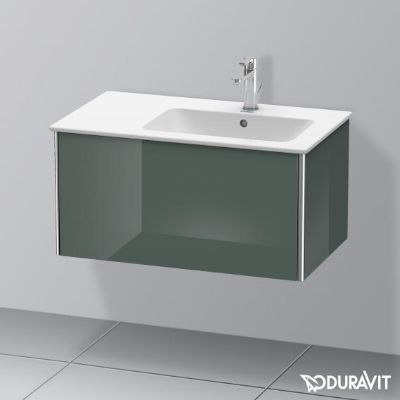 Duravit XSquare 梳妝台搭配 1 個拉出式隔間 多洛米蒂灰色高光