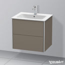 Duravit XSquare vanity unit with 2 pull-out compartments silk matt white