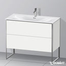 Duravit XSquare vanity unit with 2 pull-out compartments matt white