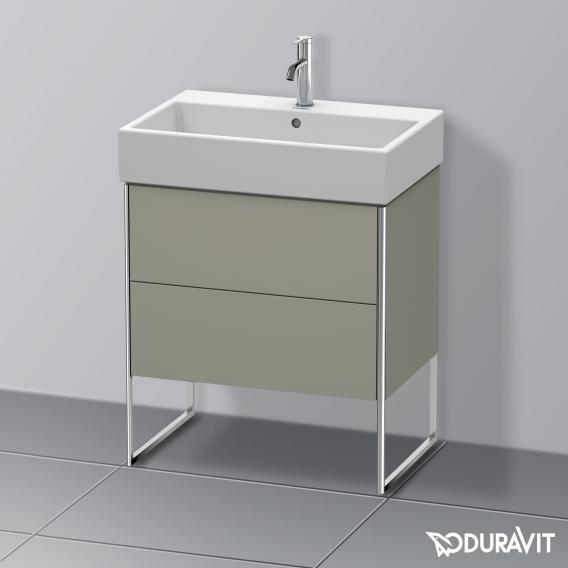 Duravit XSquare vanity unit with 2 pull-out compartments silk matt white