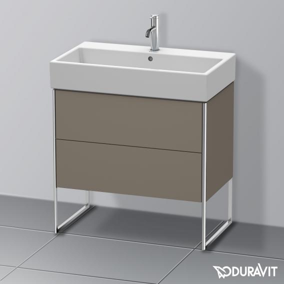 Duravit XSquare vanity unit with 2 pull-out compartments silk matt white