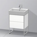 Duravit XSquare vanity unit with 2 pull-out compartments matt white