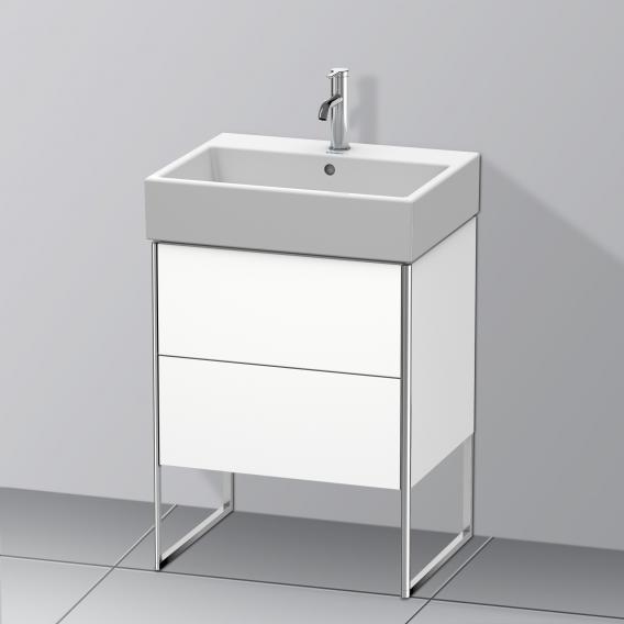 Duravit XSquare 梳妝台搭配 2 個拉出式隔層 霧面白色