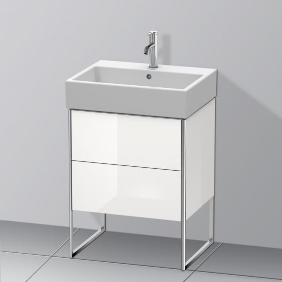 Duravit XSquare 梳妝台，附 2 個拉出式隔層，白色高光