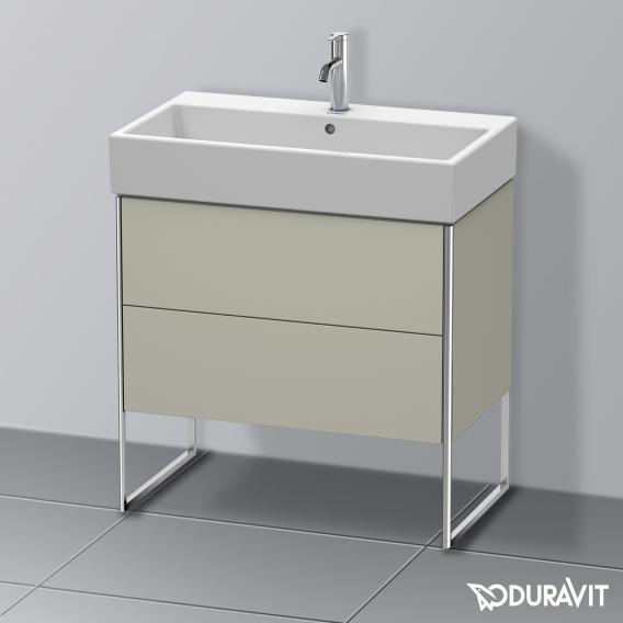 Duravit XSquare vanity unit with 2 pull-out compartments silk matt white