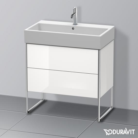 Duravit XSquare 梳妝台，附 2 個拉出式隔層，白色高光