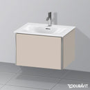 Duravit XSquare vanity unit with 1 pull-out compartment matt taupe