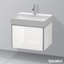 Duravit XSquare vanity unit with 1 pull-out compartment white high gloss