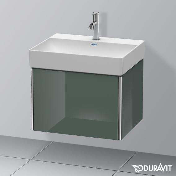 Duravit XSquare 梳妝台搭配 1 個拉出式隔間 多洛米蒂灰色高光