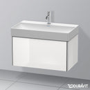 Duravit XSquare vanity unit with 1 pull-out compartment white high gloss