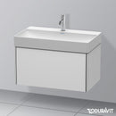 Duravit XSquare vanity unit with 1 pull-out compartment silk matt white