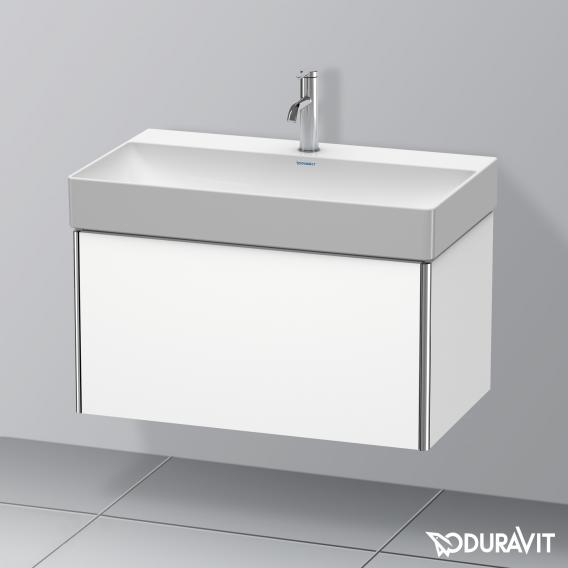 Duravit XSquare vanity unit with 1 pull-out compartment matt white