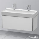 Duravit XSquare vanity unit with 1 pull-out compartment silk matt white