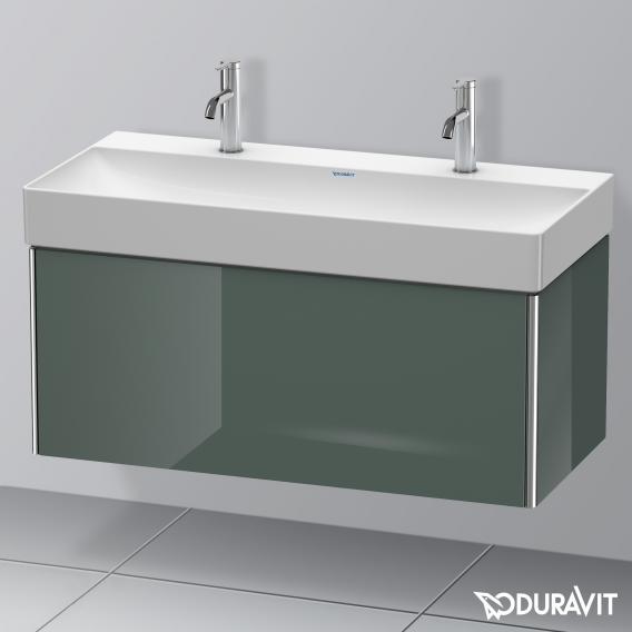 Duravit XSquare 梳妝台搭配 1 個拉出式隔間 多洛米蒂灰色高光