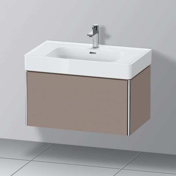 Duravit XSquare 梳妝台，附 1 個拉出式隔層 霧面玄武岩