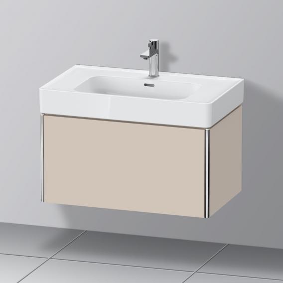 Duravit XSquare 梳妝台搭配 1 個拉出式隔層 霧面灰褐色