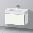 Duravit XSquare vanity unit with 1 pull-out compartment silk matt white