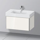 Duravit XSquare vanity unit with 1 pull-out compartment white high gloss