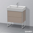 Duravit XSquare vanity unit with 2 pull-out compartments matt basalt