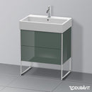 Duravit XSquare vanity unit with 2 pull-out compartments dolomiti grey high gloss