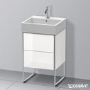 Duravit XSquare vanity unit with 2 pull-out compartments white high gloss