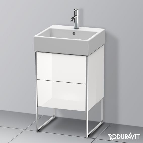 Duravit XSquare 梳妝台，附 2 個拉出式隔層，白色高光