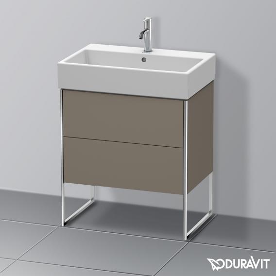 Duravit XSquare vanity unit with 2 pull-out compartments silk matt white