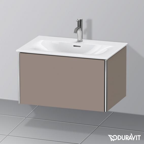 Duravit XSquare 梳妝台，附 1 個拉出式隔層 霧面玄武岩