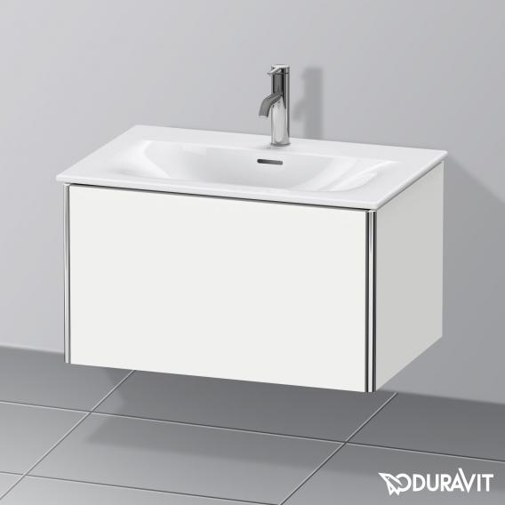 Duravit XSquare vanity unit with 1 pull-out compartment matt white