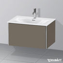 Duravit XSquare vanity unit with 1 pull-out compartment silk matt flannel grey