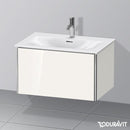 Duravit XSquare vanity unit with 1 pull-out compartment white high gloss