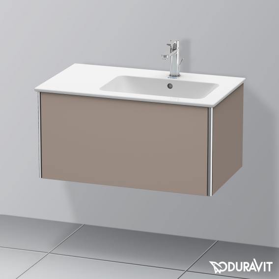 Duravit XSquare 梳妝台，附 1 個拉出式隔層 霧面玄武岩