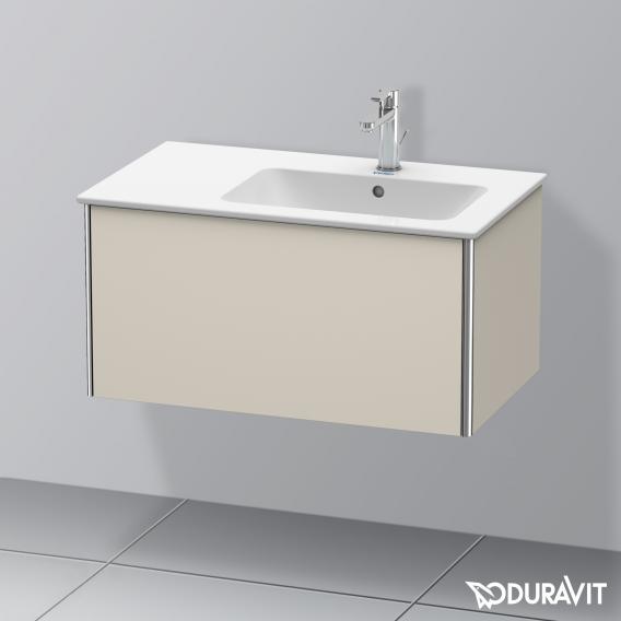 Duravit XSquare 梳妝台搭配 1 個拉出式隔層 霧面灰褐色