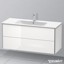 Duravit XSquare vanity unit with 2 pull-out compartments white high gloss