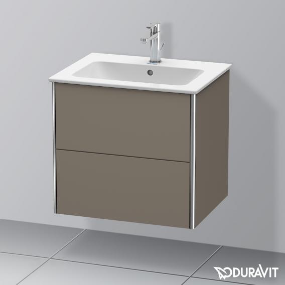 Duravit XSquare vanity unit with 2 pull-out compartments silk matt white