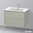 Duravit XSquare vanity unit with 2 pull-out compartments silk matt white