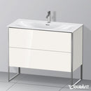 Duravit XSquare vanity unit with 2 pull-out compartments white high gloss