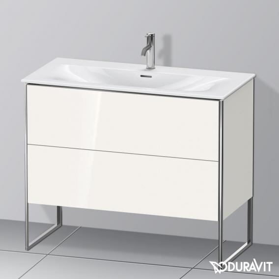 Duravit XSquare 梳妝台，附 2 個拉出式隔層，白色高光