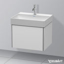 Duravit XSquare vanity unit with 1 pull-out compartment silk matt white
