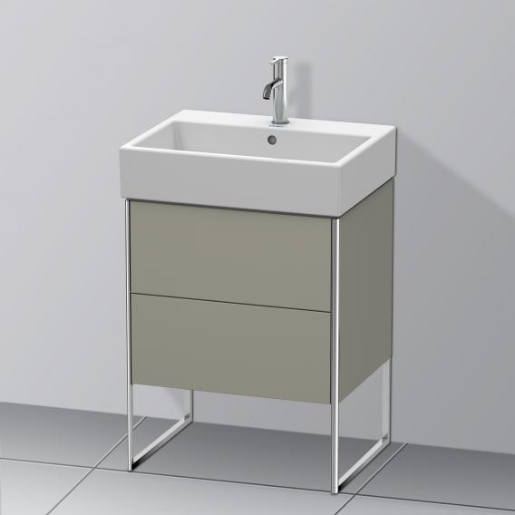 Duravit XSquare vanity unit with 2 pull-out compartments silk matt white