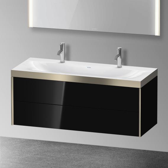 Duravit XViu double washbasin with vanity unit with 2 pull-out compartments