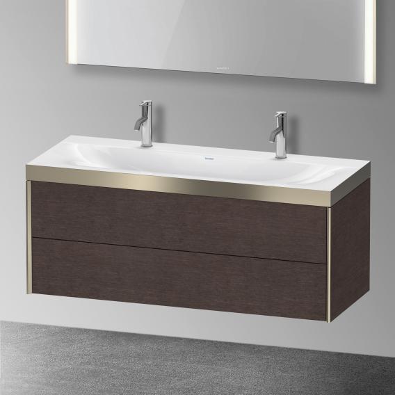 Duravit XViu double washbasin with vanity unit with 2 pull-out compartments