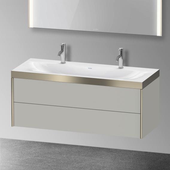 Duravit XViu double washbasin with vanity unit with 2 pull-out compartments