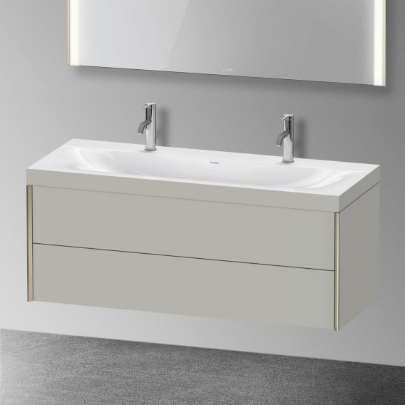 Duravit XViu double washbasin with vanity unit with 2 pull-out compartments