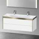 Duravit XViu double washbasin with vanity unit with 2 pull-out compartments