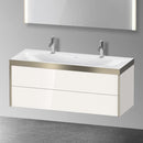 Duravit XViu double washbasin with vanity unit with 2 pull-out compartments