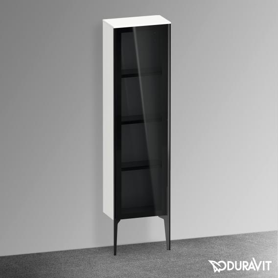 Duravit XViu 中型單元，附 1 個玻璃門遮陽傘，邊緣霧面黑色